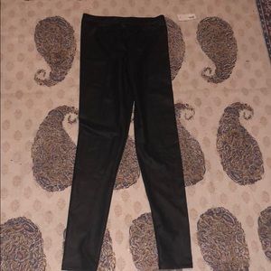 High waisted leather leggings NWT